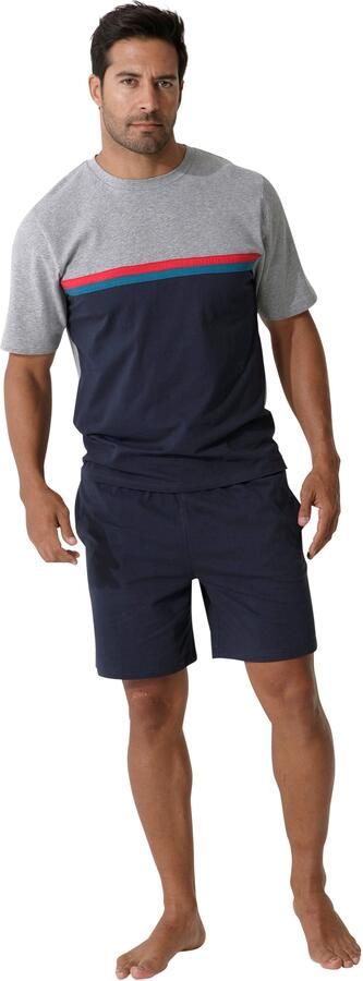 Le jogger Pyjama met colorblock (2-delig 1 stuk) - Foto 4