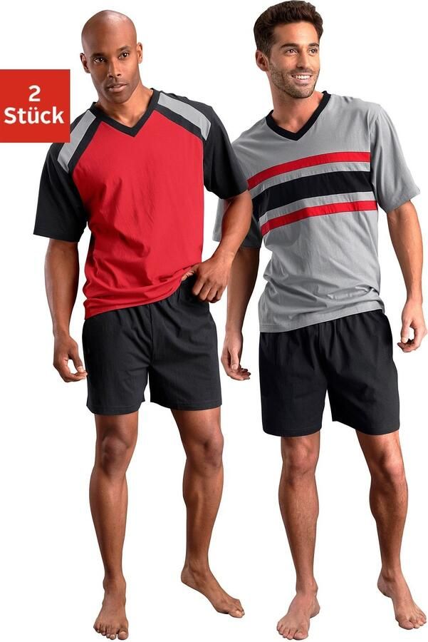 Le jogger Pyjama met contrasterende inzetten (4-delig Set van 2) - Foto 2