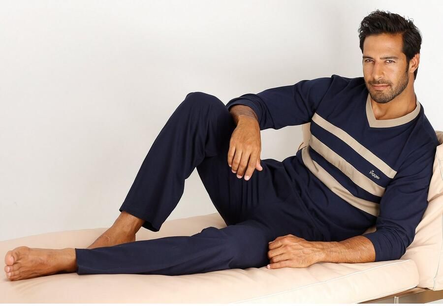 Le jogger Pyjama met contrasterende inzetten aan de voorkant (4-delig Set van 2) - Foto 2