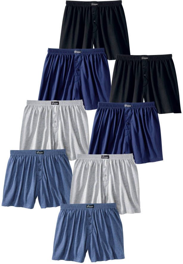 Le jogger Wijde boxershort in prettig zachte katoenkwaliteit (set 8 stuks)