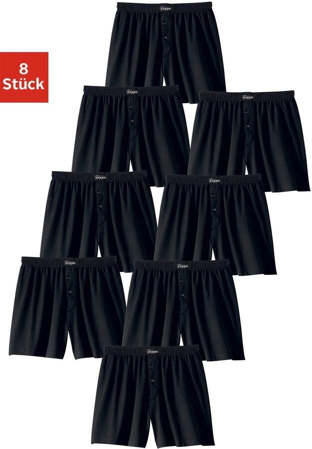 Le jogger Wijde boxershort in prettig zachte katoenkwaliteit (set 8 stuks)