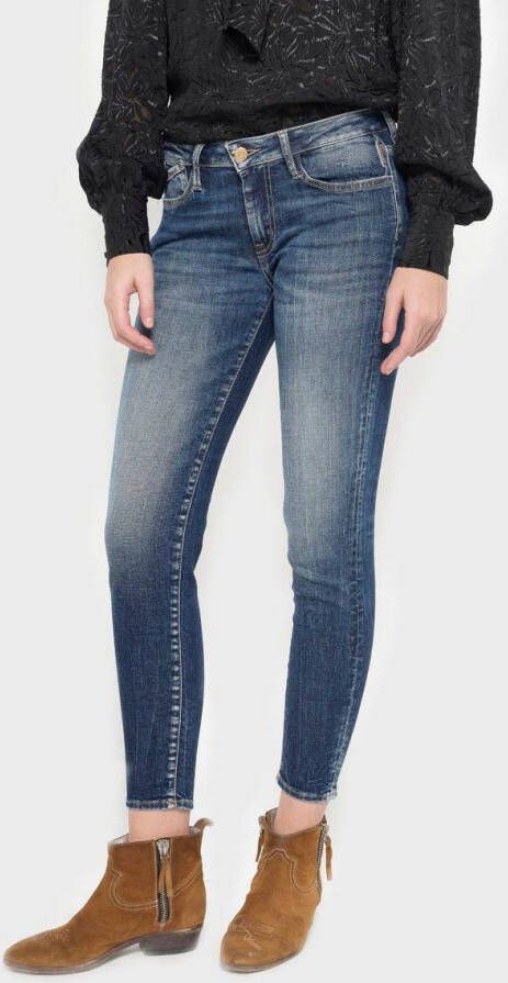 Le Temps Des Cerises Skinny fit jeans POWER C met authentieke wassing en used effecten