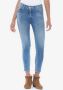 Le Temps Des Cerises Skinny fit jeans PULP C in verkort cropped model met used effecten - Thumbnail 1