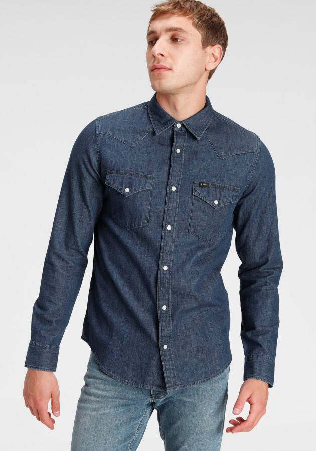 Lee Overhemd Regular Western Blauw Heren