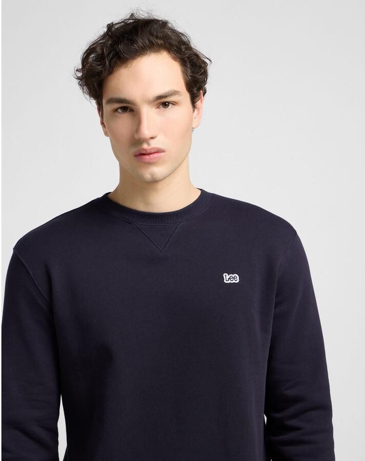 Lee Sweater 112121794 PATCH CREW-MIDNIGHT NAVY