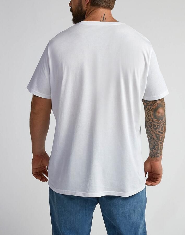 Lee Patch Logo T-shirt White Heren - Foto 2