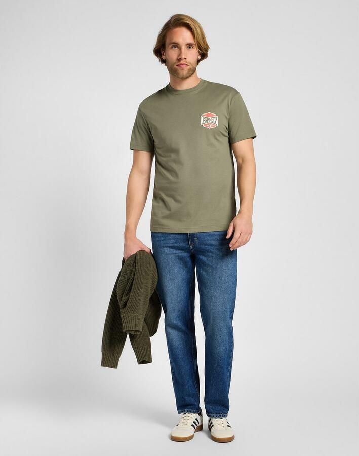 Lee Mid Waist Tapered Fit Jeans Blue Heren - Foto 3