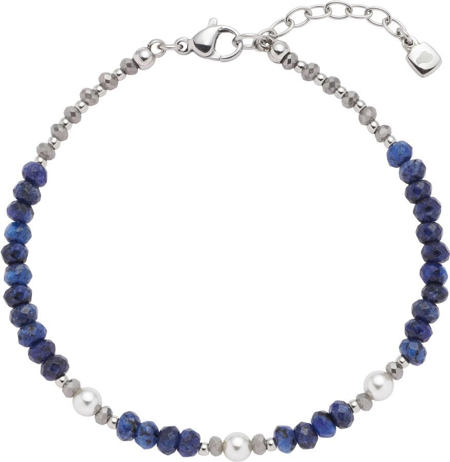 LEONARDO Armband Anjana 024312 met sodaliet met glasparel parel (geïmiteerd) - Foto 3