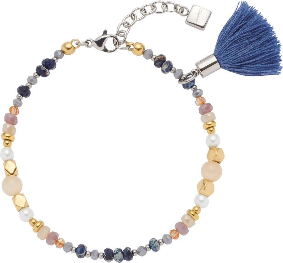 LEONARDO Armband Babsi 024314 met sodaliet met glasparel parelmoer parel (geïmiteerd) - Foto 3