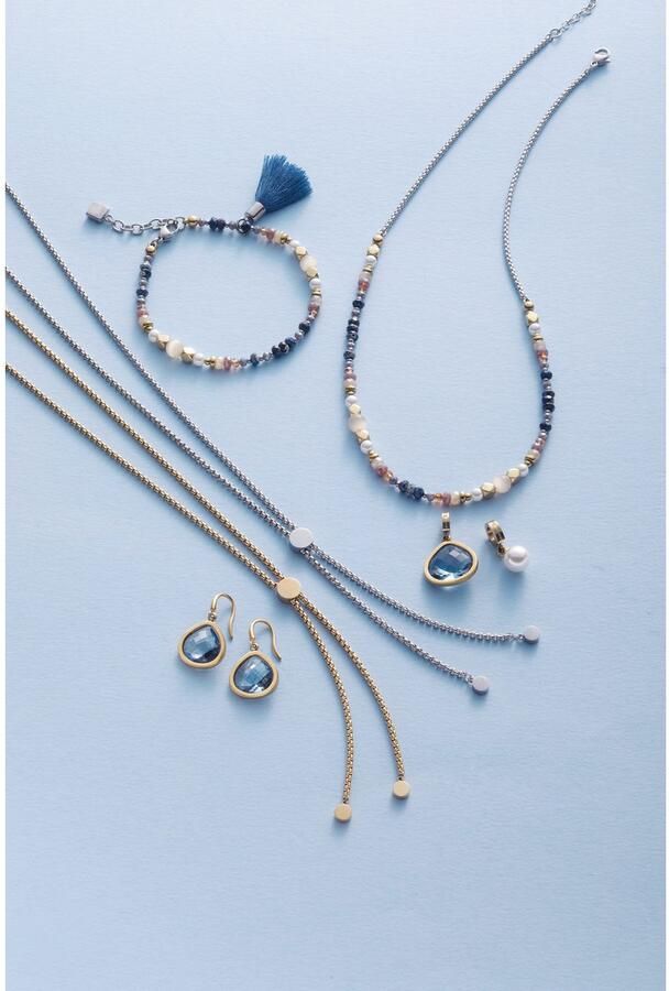 LEONARDO Armband Babsi 024314 met sodaliet met glasparel parelmoer parel (geïmiteerd) - Foto 2