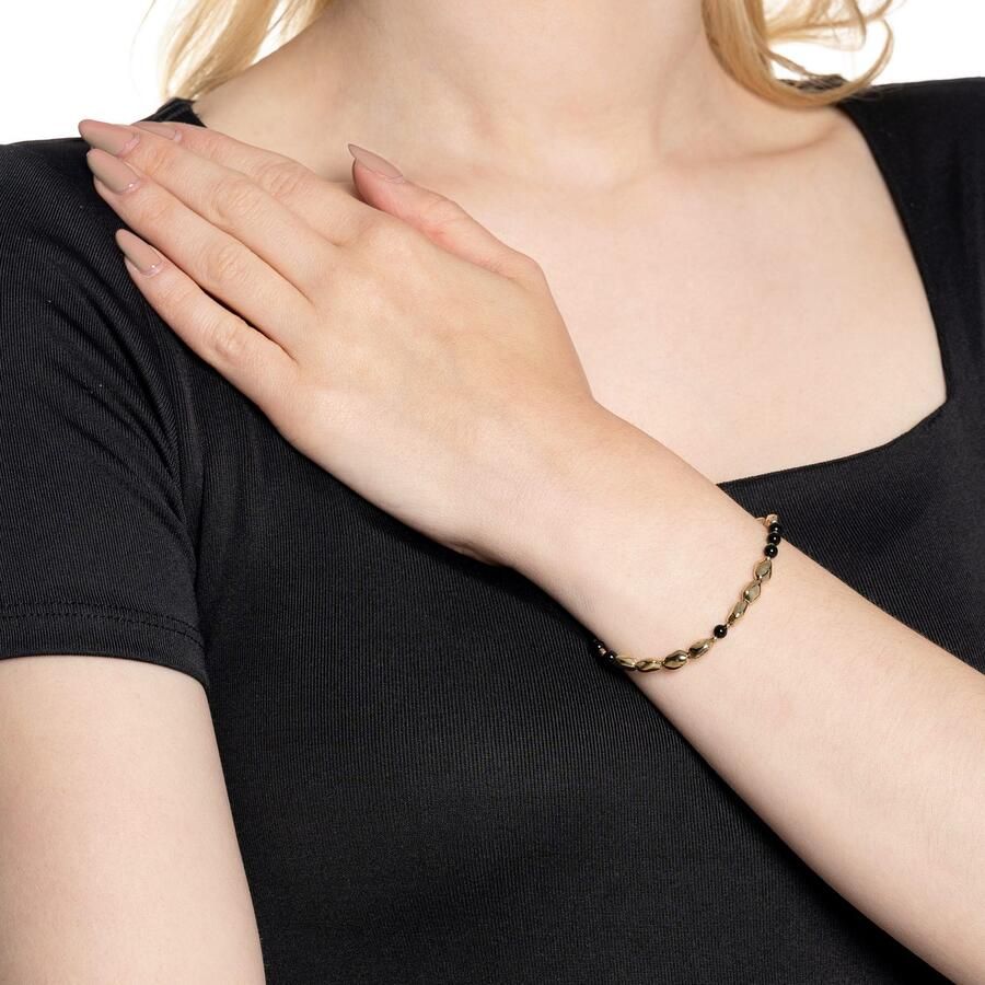 LEONARDO Armband Dorina Clip&Mix 024438 met glassteen met glazen parel