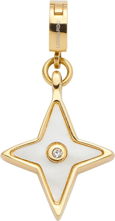 LEONARDO Bedelhanger Hanger Stina Clip & Mix met een zirkoon (synth.) met parelmoer - Foto 2