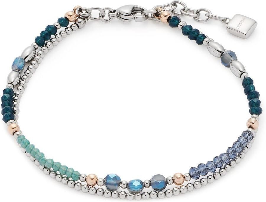 LEONARDO Edelstalen armband Natalina met glaskraal - Foto 2