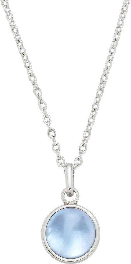 LEONARDO Ketting met hanger Halsketting Bea grijs blauw 024357 - Foto 3