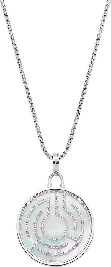 LEONARDO Ketting met hanger Halsketting Joy 024366 024367 met zirkonia (synth.) met parel (geïmiteerd) - Foto 4
