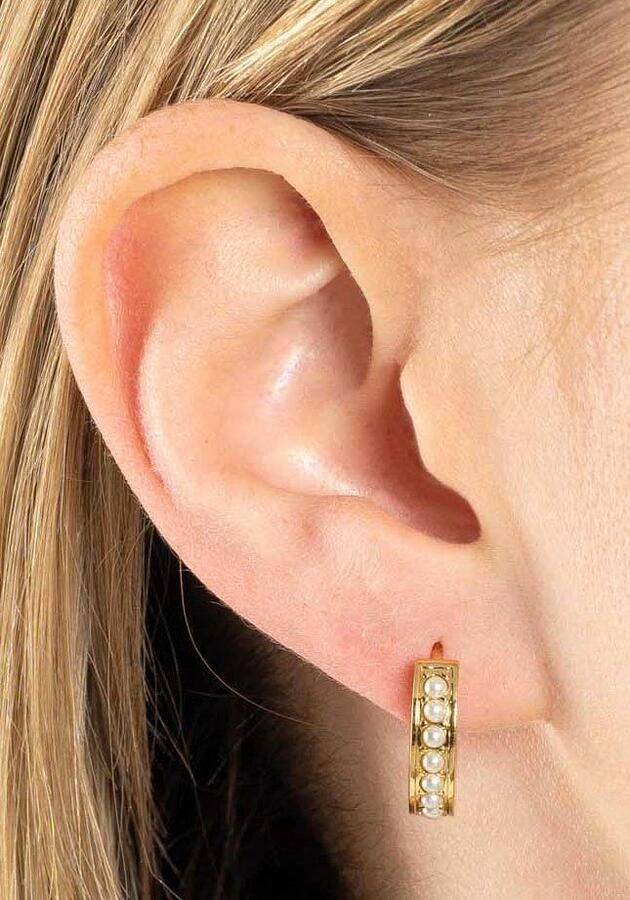 LEONARDO Oorringen Inca met parel (imitatie) - Foto 3