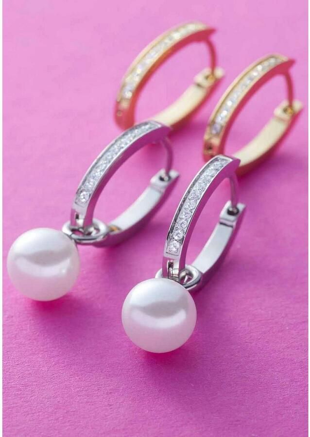 LEONARDO Oorringen Oorbel Ronia Beauty's met zirkoon (synthetisch) - Foto 2