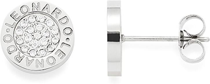 LEONARDO Oorstekers Matrix Lusso met glassteentjes