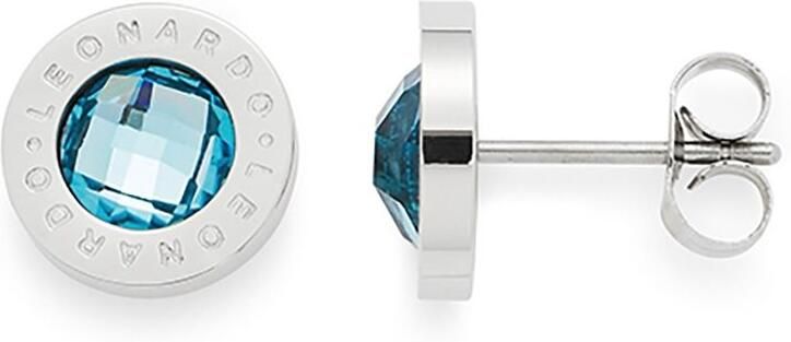 LEONARDO Oorstekers Matrix met glassteentjes