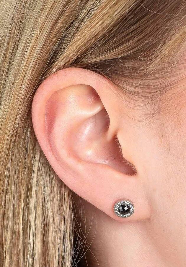 LEONARDO Oorstekers Oorbel Isa 023347 023349 met glassteen of parel (geïmiteerd) en zirkonia (synth.) - Foto 3