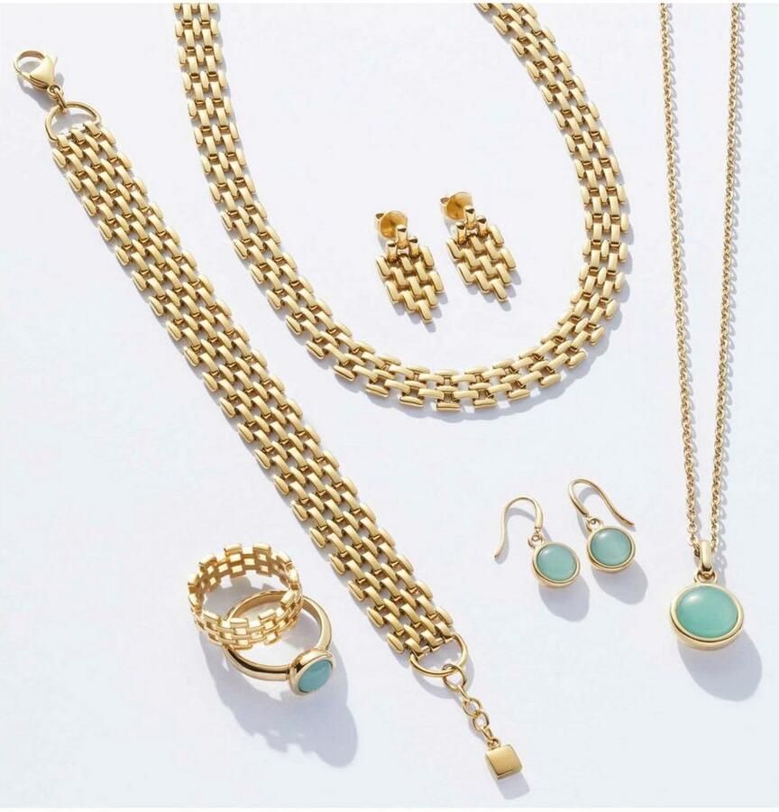 Leonardo Jewels Oorhangers goudkleurig edelstaal Van goudkleur