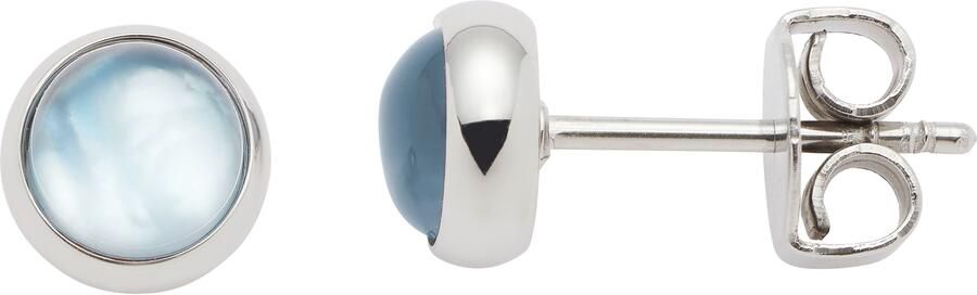 LEONARDO Paar oorstekers Oorbellen Bea grijs blauw 024358 - Foto 2