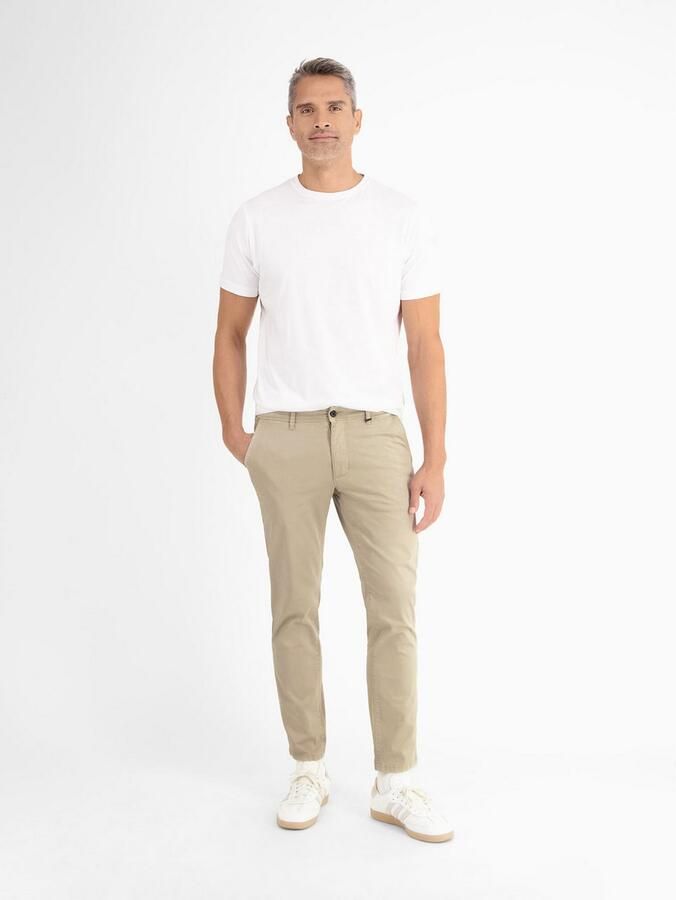 Lerros 5-pocket jeans Basic Chino in structuurkwaliteit SLIM FIT - Foto 4