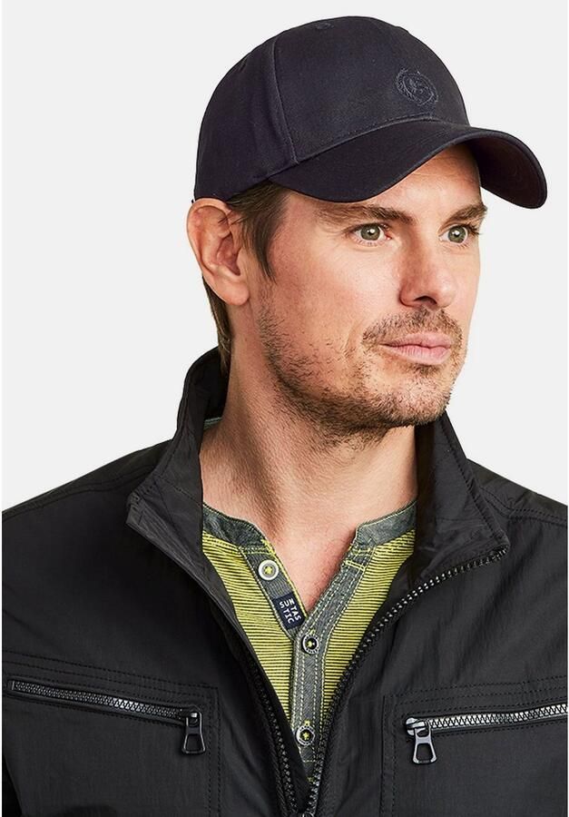 Lerros Baseballcap unikleur met logoborduursel - Foto 2