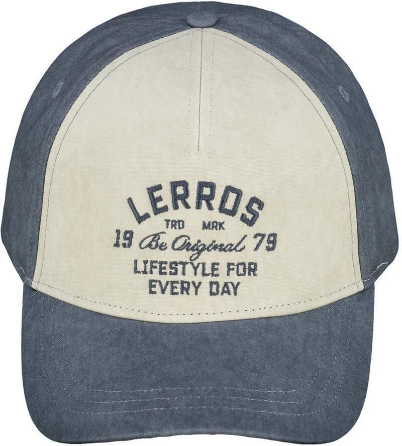 Lerros Baseball pet basecap in structuurkatoen