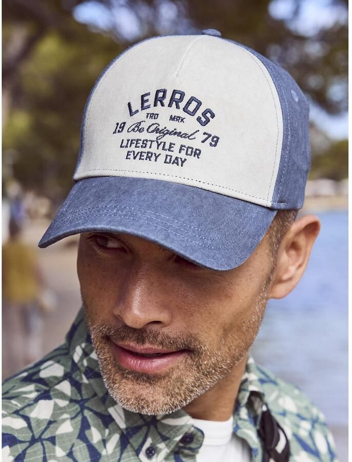 Lerros Baseball pet basecap in structuurkatoen - Foto 3