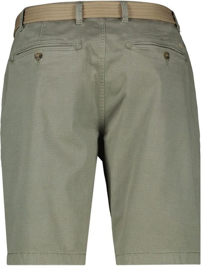 Lerros Bermuda chino bermuda met riem in grote maten (set)