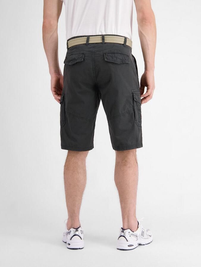 Lerros Bermuda effen cargobermuda met riem