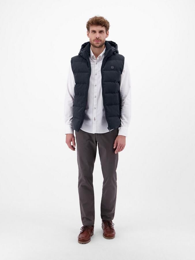 Lerros Bodywarmer Heren gewatteerde bodywarmer in functionele corduroy-look - Foto 4