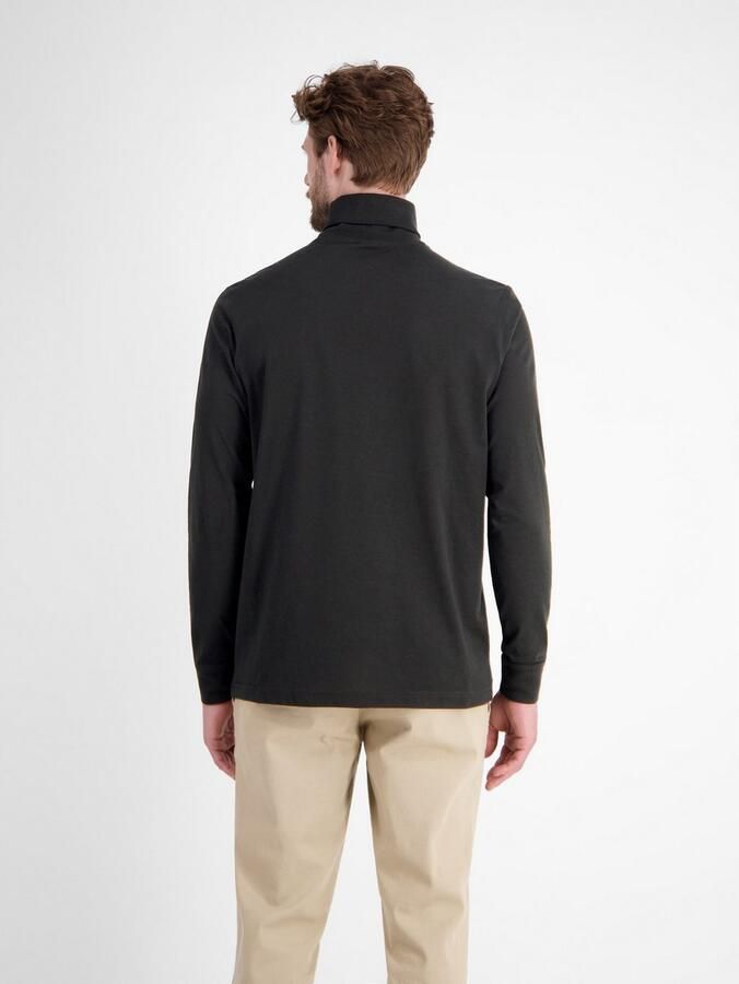 Lerros Sweatshirt Shirt met coltrui van zacht katoen