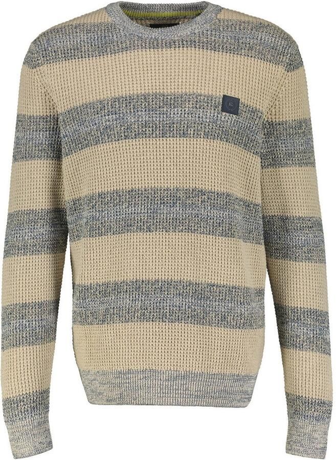 Lerros Gebreide trui breipullover met brede streep