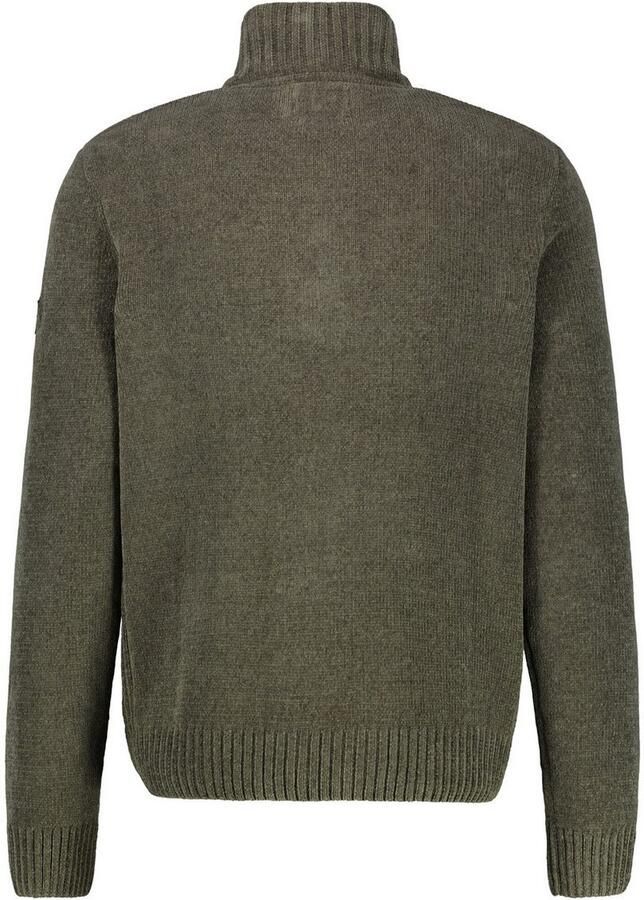 Lerros Gebreide trui Chenille-pullover met Troyer-kraag - Foto 2