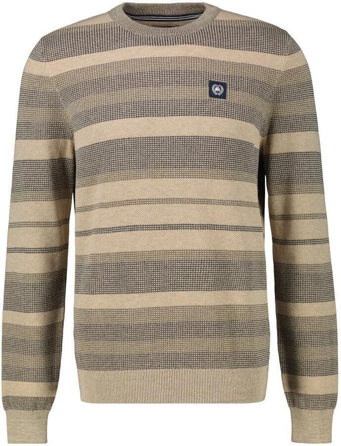Lerros Gebreide trui gestreepte gebreide pullover