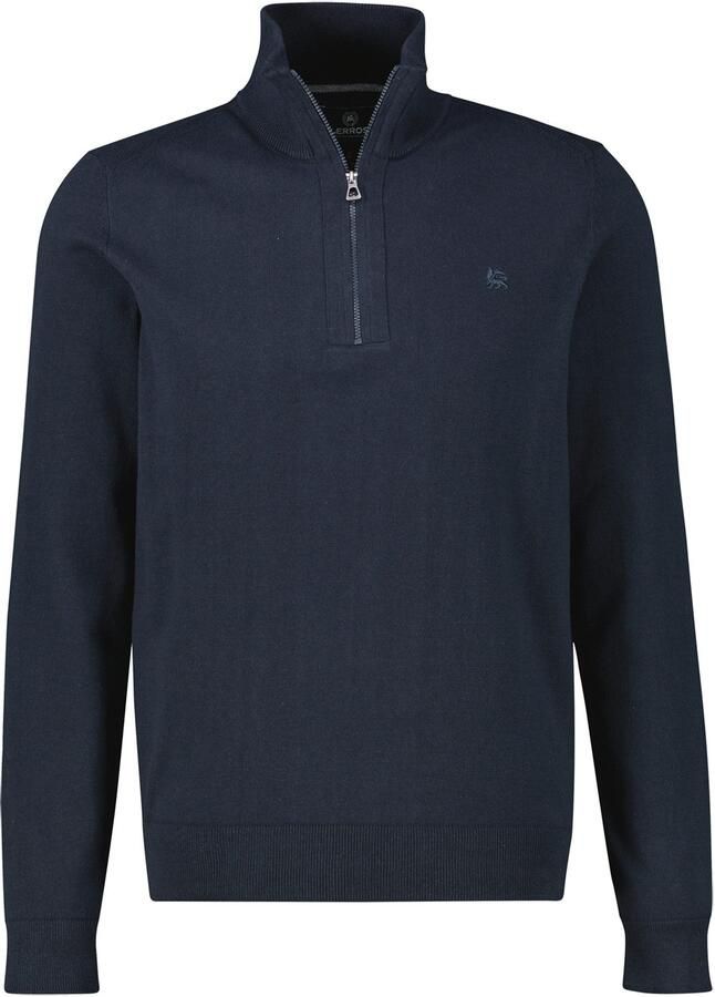 Lerros Gebreide trui Fijngebreide Troyer in grote maten