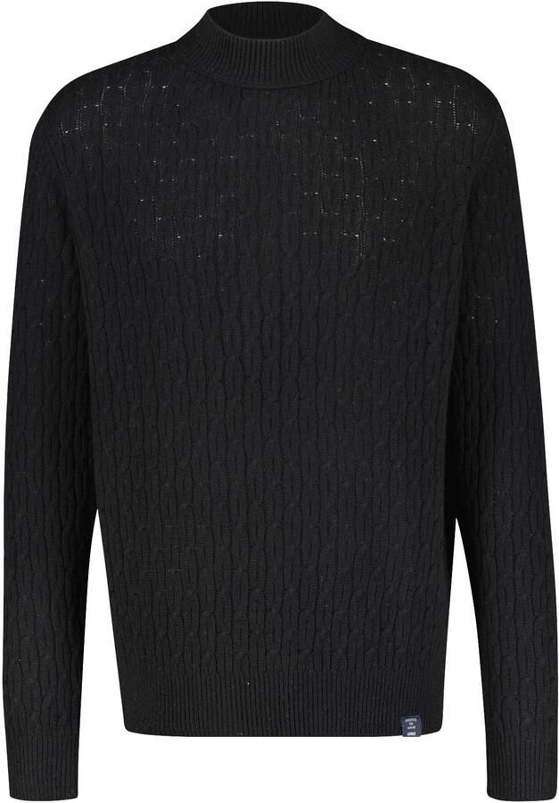 Lerros Gebreide trui kabelgebreide pullover met turtleneck - Foto 5