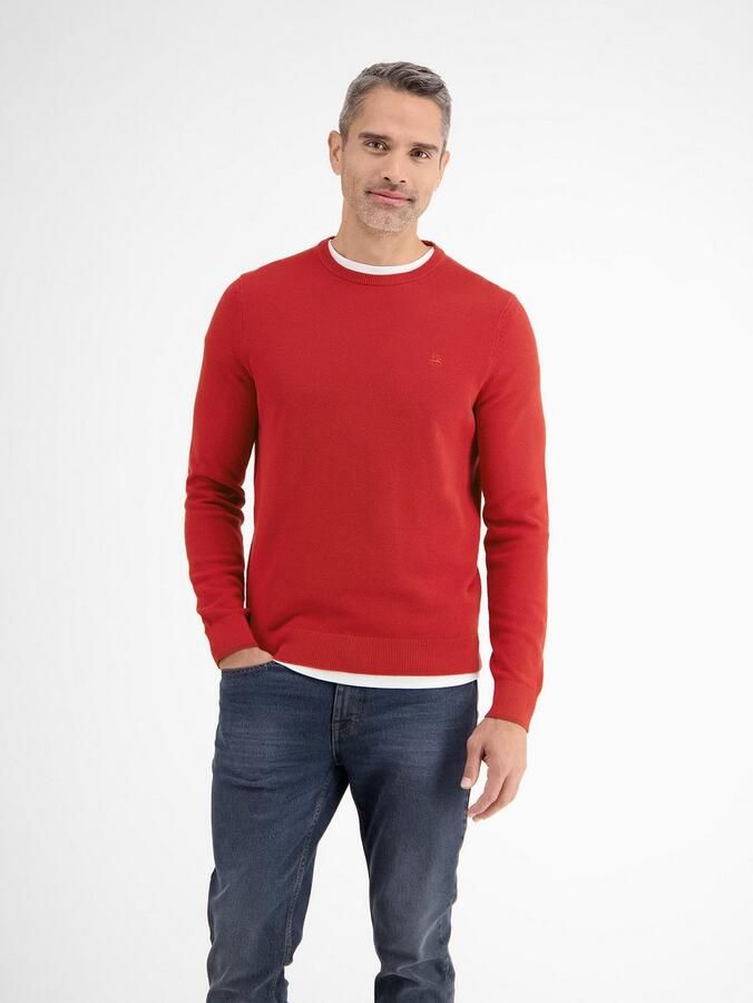 Lerros Gebreide trui lichte gebreide pullover met smalle ribstructuur - Foto 5