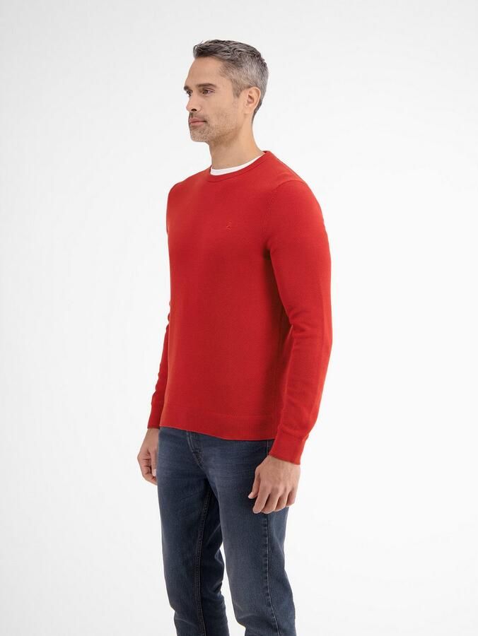 Lerros Gebreide trui lichte gebreide pullover met smalle ribstructuur