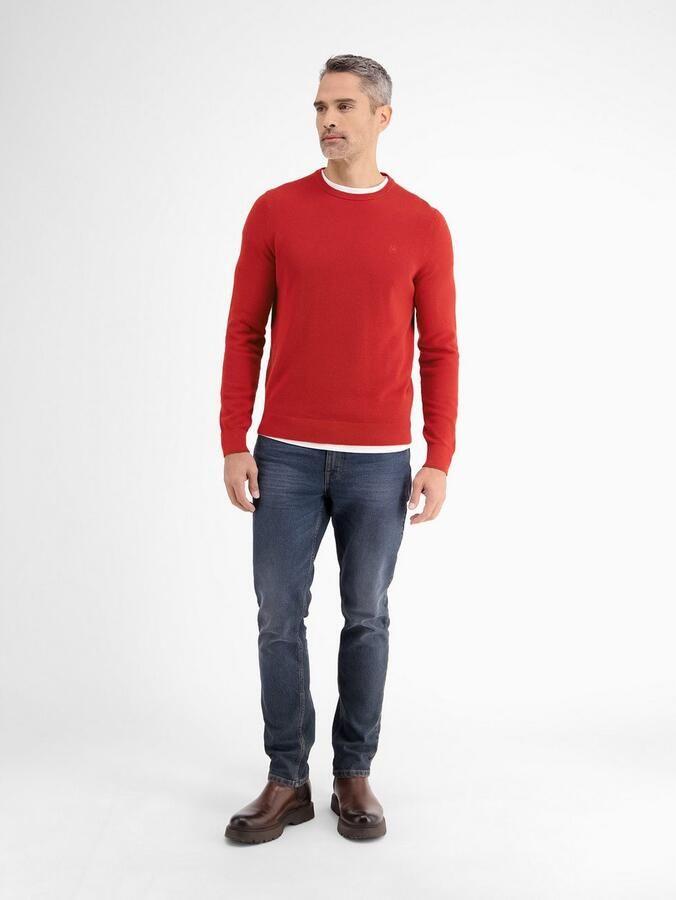 Lerros Gebreide trui lichte gebreide pullover met smalle ribstructuur - Foto 2