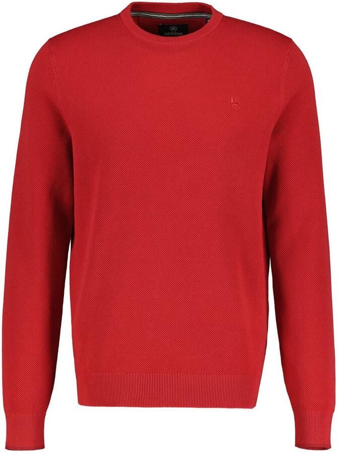 Lerros Gebreide trui lichte gebreide pullover met smalle ribstructuur - Foto 4