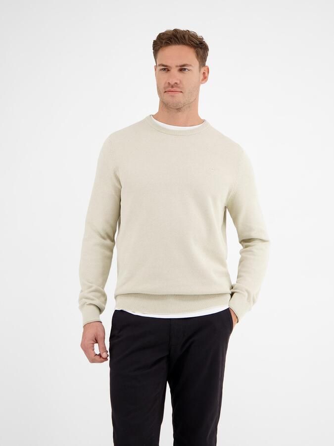 Lerros Gebreide trui lichte gebreide pullover met smalle ribstructuur - Foto 5
