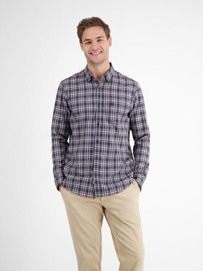 Lerros Geruit overhemd Flanellen geruit overhemd voor heren - Foto 5
