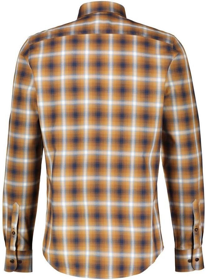 Lerros Geruit overhemd lange mouw overhemd visgraatstructuur geruit - Foto 5