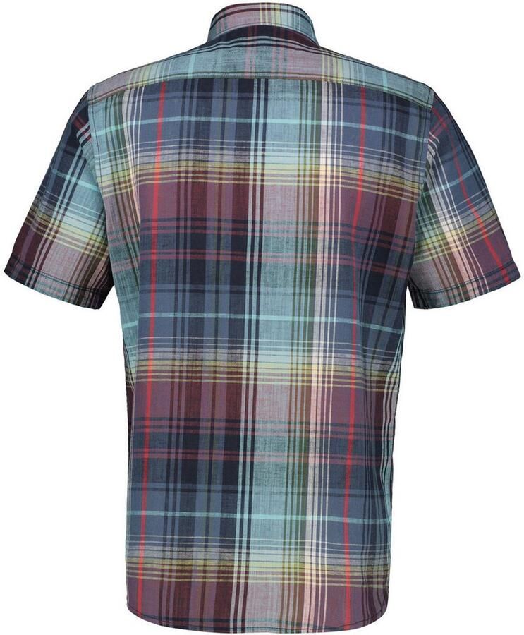 Lerros Geruit overhemd met geborduurd logo