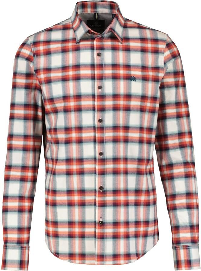 Lerros Geruit overhemd ruithemd in zachte flanellen kwaliteit - Foto 2