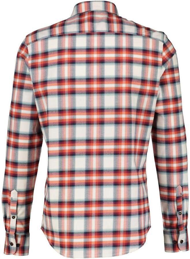 Lerros Geruit overhemd ruithemd in zachte flanellen kwaliteit