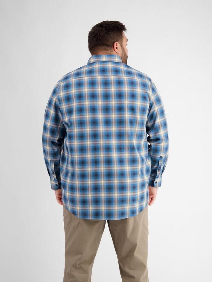 Lerros Geruit overhemd ruithemd met visgraatstructuur - Foto 2